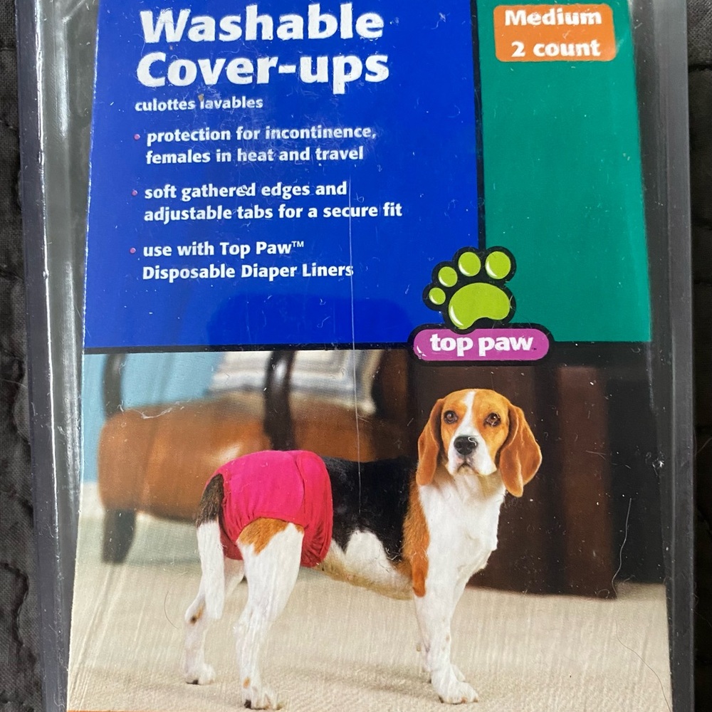 Top Paw Washable Cover-Ups -Pink & Purple
Never used.